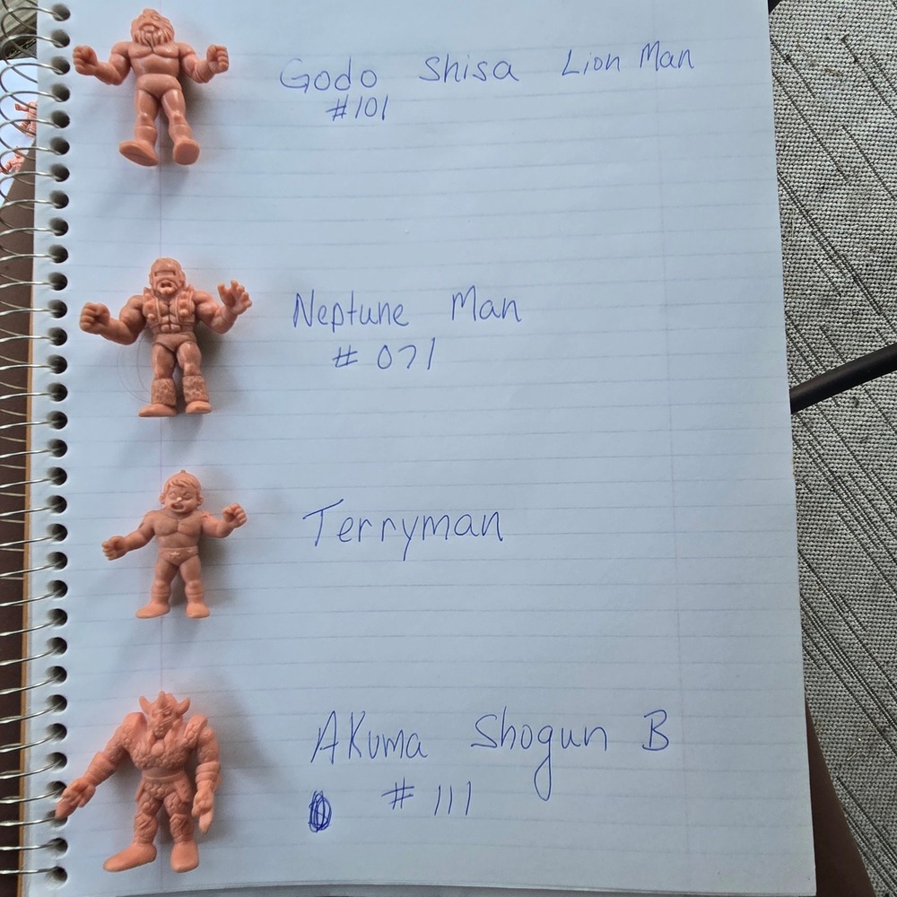Kinnikuman MUSCLE Figures Lot Godo Shisa Neptune Man‎ Terryman Akuma Shogun Vtg